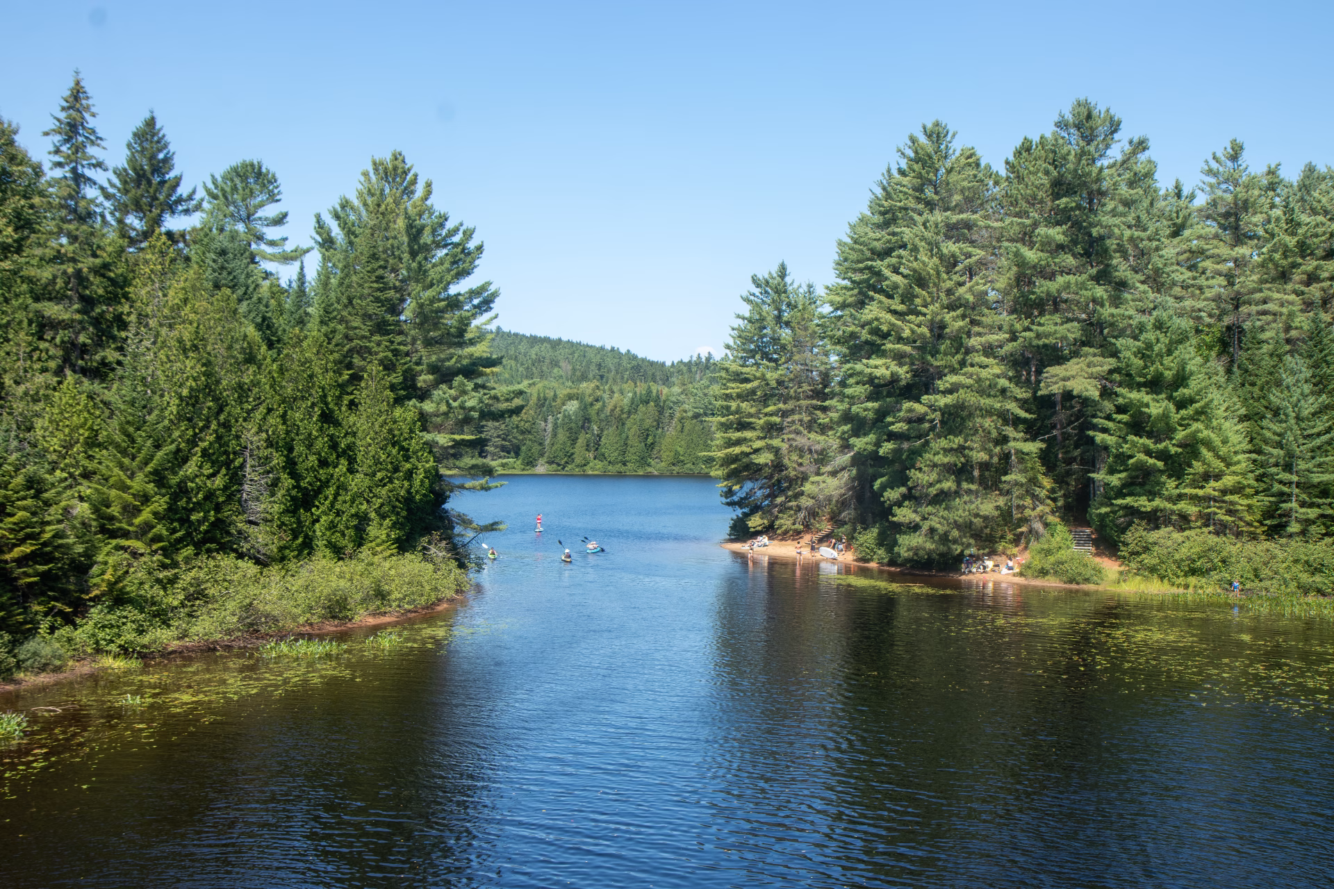 Lac Shewenegan au parc national de la Mauricie au Québec